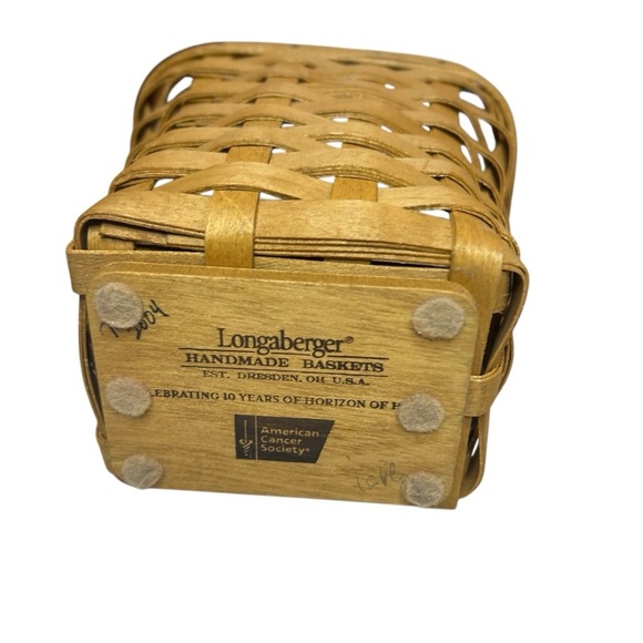 Longaberger basket small tapered brown liner - Picture 5 of 9